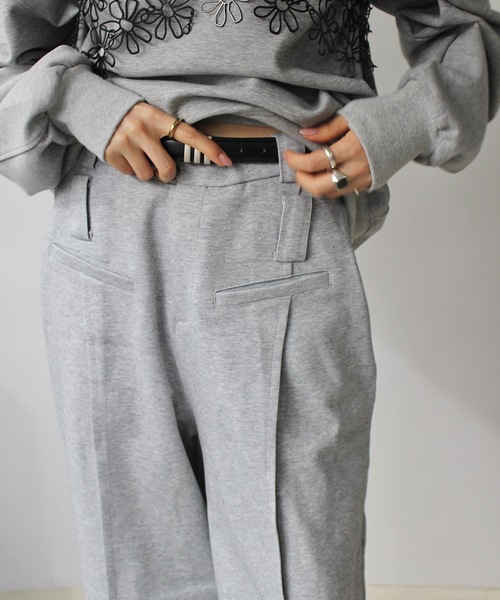 SANSeLF（サンセルフ）の「【LONSLAN】 ダブルループベルトスラックス　sanwl24a030（スラックス・レディース・グレー・FREE）」の19枚目の写真