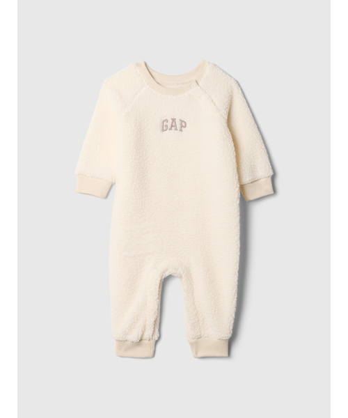 GAP(ギャップ)の「GAPロゴ ボア ボディオール (ベビー)(ロンパース・キッズ・アイボリー/ピンク/ブラウン・60cm/80cm/90cm/70cm/50cm)」の2枚目の写真