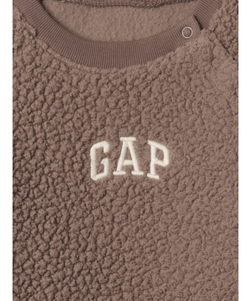 GAP(ギャップ)の「GAPロゴ ボア ボディオール (ベビー)(ロンパース・キッズ・アイボリー/ピンク/ブラウン・60cm/80cm/90cm/70cm/50cm)」の7枚目の写真