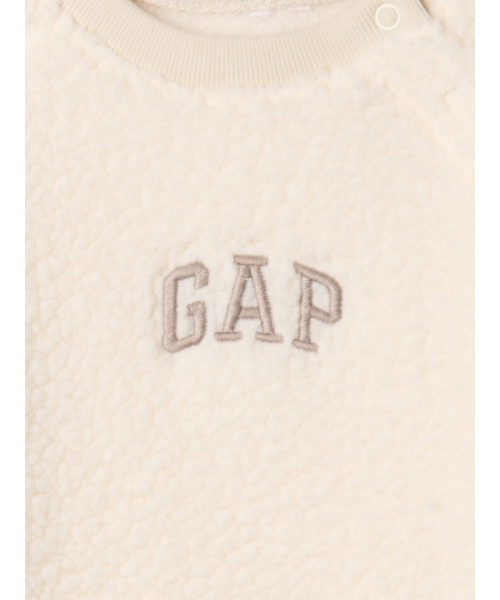 GAP(ギャップ)の「GAPロゴ ボア ボディオール (ベビー)(ロンパース・キッズ・アイボリー/ピンク/ブラウン・60cm/80cm/90cm/70cm/50cm)」の8枚目の写真