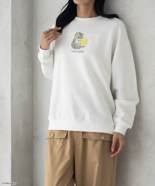 mofusand モフサンド レモンプリントトレーナー（スウェット）｜Mac