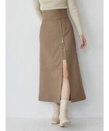 ジップスリットAラインスカート