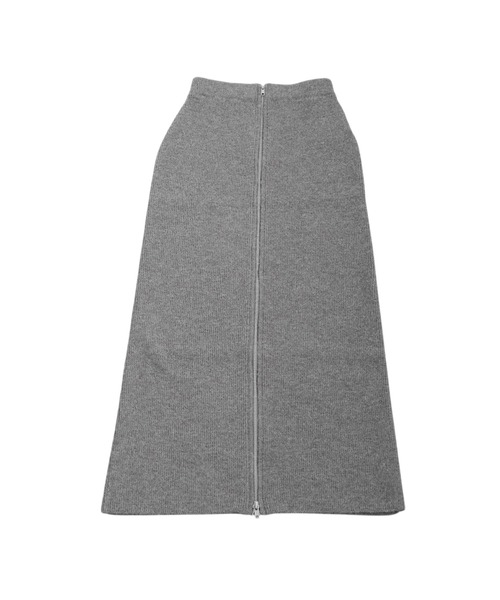 antiqua(アンティカ)の「ダブルジップニットスカート(スカート・レディース・チャコールグレー/ブラック・ONESIZE)」の16枚目の写真