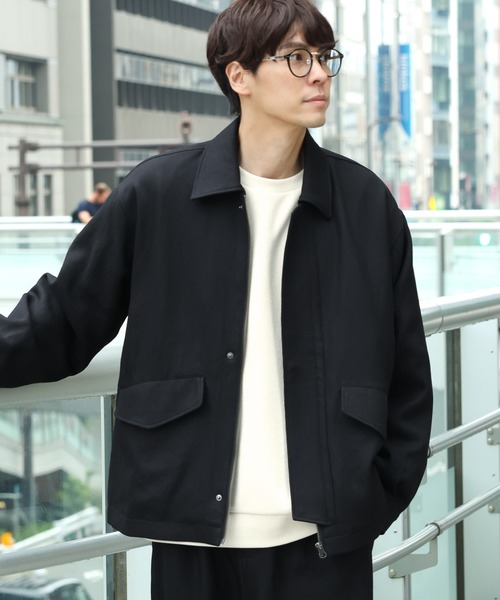 LAKOLE（ラコレ）の「ツイードライクステンブルゾン / 151300（ブルゾン・メンズ・ブラウン/グレー/ブラック・MEDIUM/LARGE）」の2枚目の写真