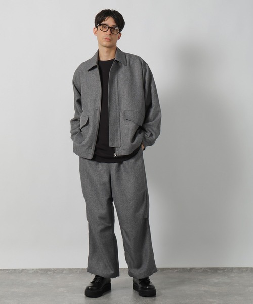 LAKOLE（ラコレ）の「ツイードライクステンブルゾン / 151300（ブルゾン・メンズ・ブラウン/グレー/ブラック・MEDIUM/LARGE）」の8枚目の写真