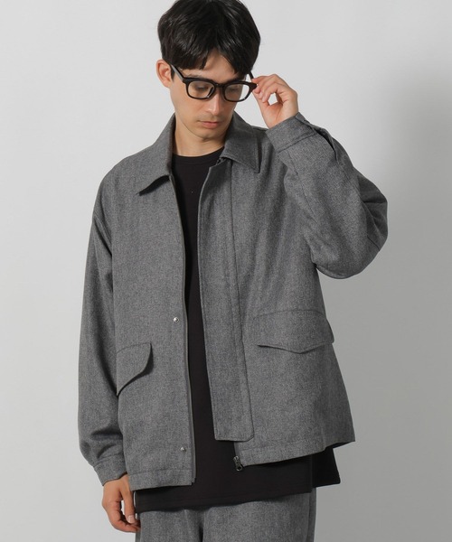 LAKOLE（ラコレ）の「ツイードライクステンブルゾン / 151300（ブルゾン・メンズ・ブラウン/グレー/ブラック・MEDIUM/LARGE）」の9枚目の写真