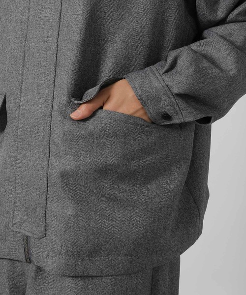 LAKOLE（ラコレ）の「ツイードライクステンブルゾン / 151300（ブルゾン・メンズ・ブラウン/グレー/ブラック・MEDIUM/LARGE）」の18枚目の写真