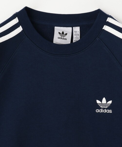 FREAK'S STORE(フリークスストア)の「限定展開 adidas/アディダス アディカラー クラシックス スリーストライプス クルーネック(スウェット・メンズ・ネイビー/ブラック・MEDIUM/LARGE/X-LARGE/XX-LARGE)」の4枚目の写真