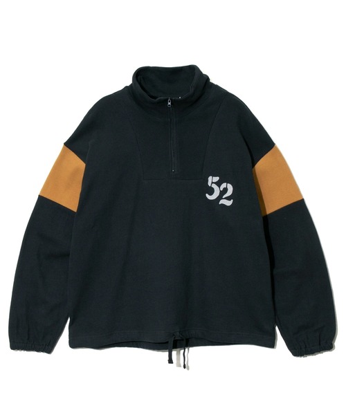 CUBE SUGAR(キューブシュガー)の「CUBE SUGAR/キューブシュガー インレーハーフZIP PO(スウェット・レディース・ブラック/レッド/カーキ・FREE)」の11枚目の写真