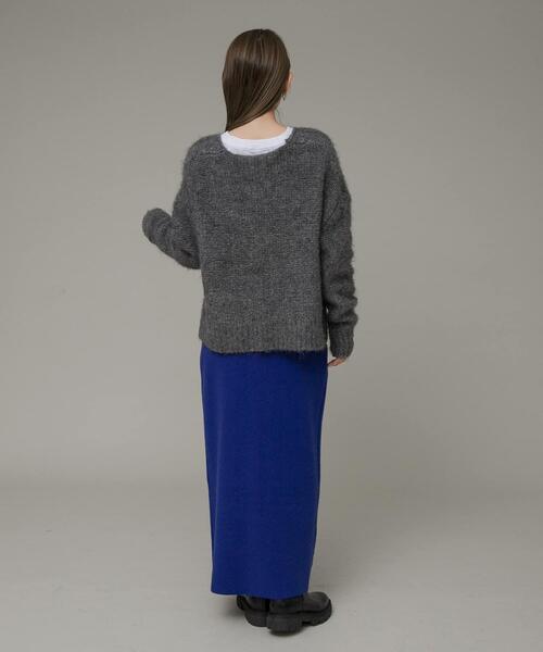 URBAN RESEARCH Sonny Label（アーバンリサーチサニーレーベル）の「ディープVネックプルオーバー（ニット/セーター・レディース・ラベンダー/グレー/ブラウン・FREE）」の10枚目の写真