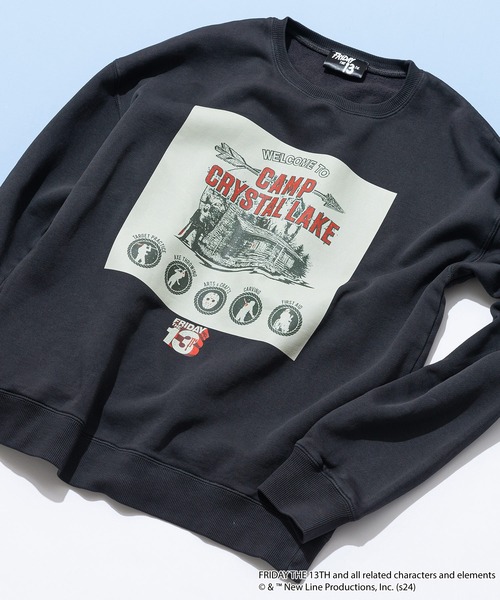 【Friday the 13th/13日の金曜日】オリジナルデザイン 裏起毛クルーネックスウェット JASON ジェイソン（スウェット）｜JEANS MATE（ジーンズメイト）
