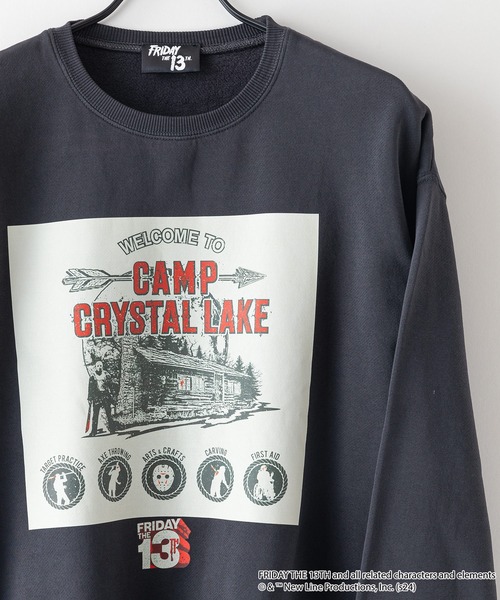【Friday the 13th/13日の金曜日】オリジナルデザイン 裏起毛クルーネックスウェット JASON ジェイソン(スウェット)|JEANS MATE(ジーンズメイト) 【Friday the 13th/13日の金曜日】オリジナルデザイン 裏起毛クルーネックスウェット JASON ジェイソン(スウェット)|JEANS MATE(ジーンズメイト)