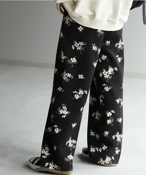 madameH closet 花柄ジャガードパンツ2112 花柄ジャガードパンツMH46 madameH CLOSET オンラインショップ