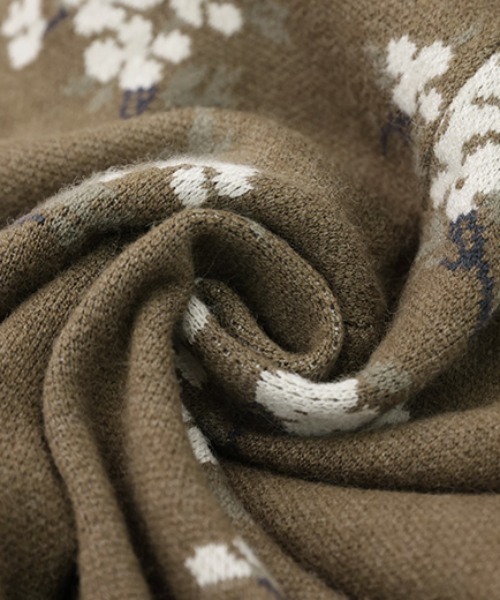 HUG.U（ハグユー）の「花柄ジャガードニットパンツ（その他パンツ・レディース・ブラック/カーキ/グリーン・FREE）」の21枚目の写真