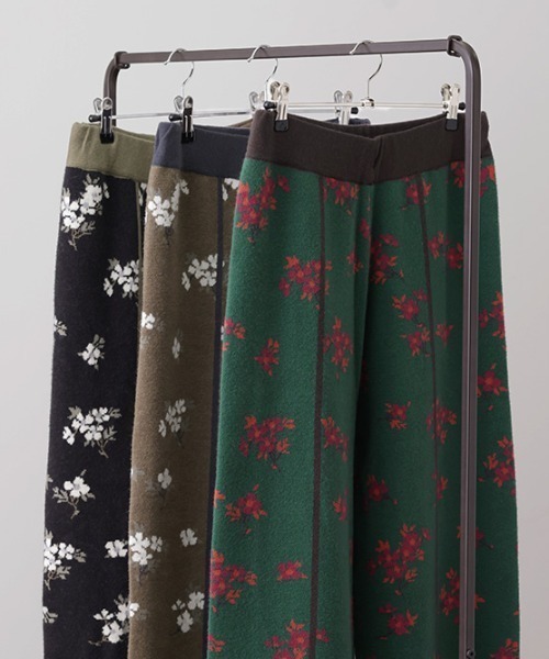 HUG.U（ハグユー）の「花柄ジャガードニットパンツ（その他パンツ・レディース・ブラック/カーキ/グリーン・FREE）」の20枚目の写真