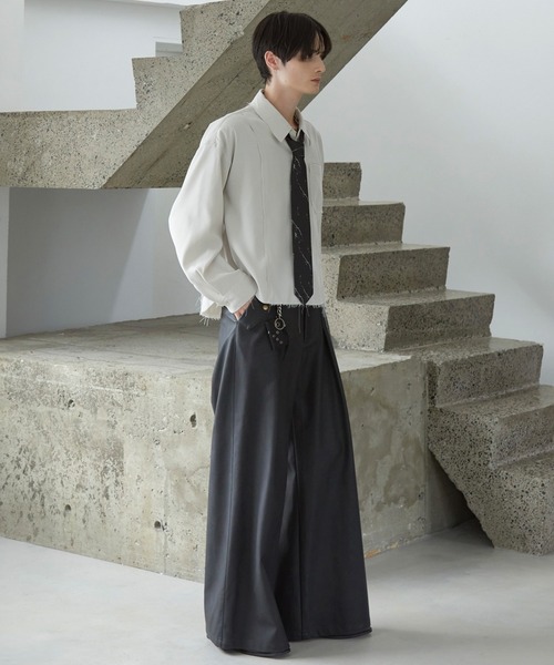 ヴィンテージ ワイド フレア スラックス Spielio パンツ 「Spielio」vintage like wide flare pants