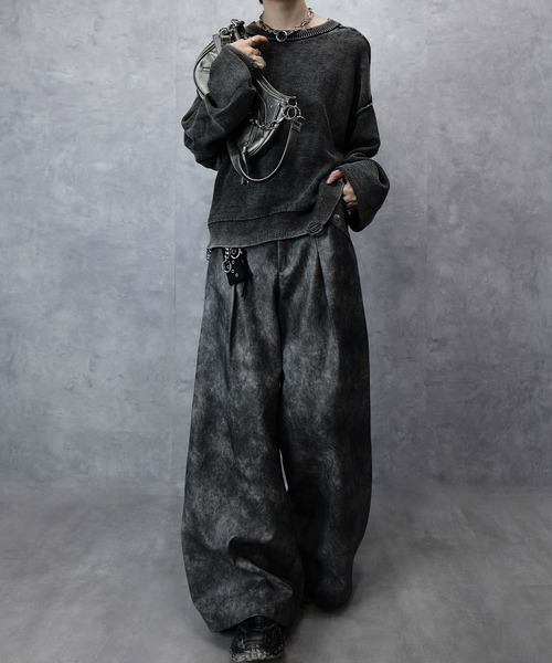 ヴィンテージ ワイド フレア スラックス Spielio パンツ 「Spielio」vintage like wide flare pants