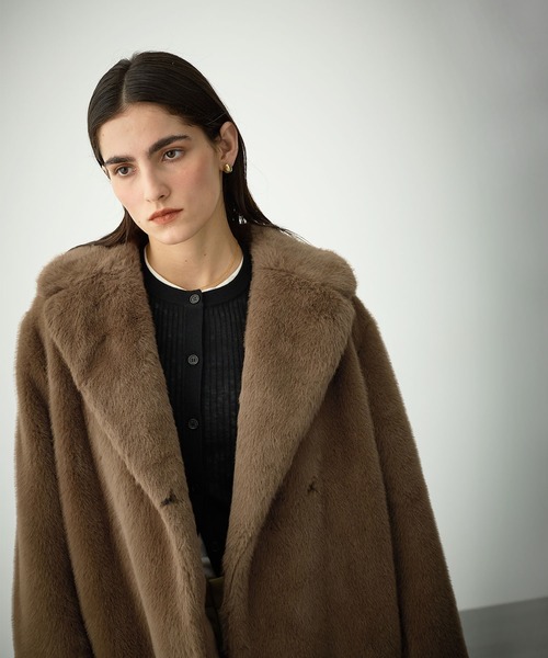 N.O.R.C（ノーク）の「ファーコート（その他アウター・レディース・グレー/ブラウン・フリー）」の5枚目の写真