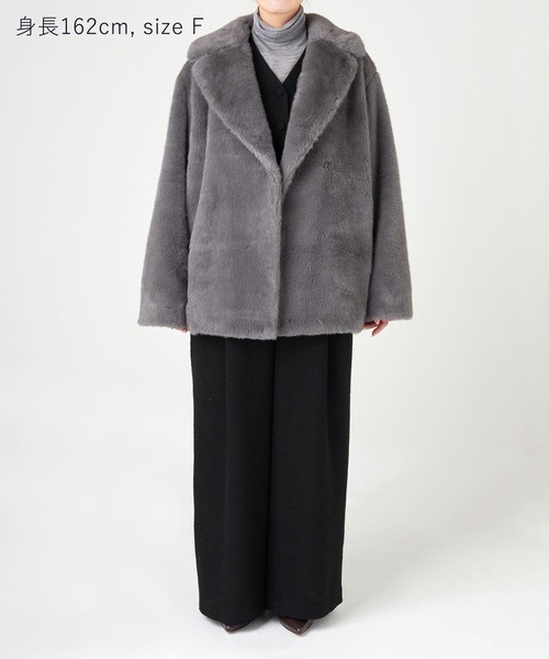 N.O.R.C（ノーク）の「ファーコート（その他アウター・レディース・グレー/ブラウン・フリー）」の9枚目の写真