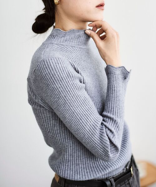 【セール】フリルリブニット(ニット/セーター)|le.coeur blanc(ルクールブラン)