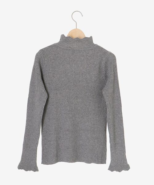 le.coeur blanc（ルクールブラン）の「フリルリブニット（ニット/セーター・レディース・オフホワイト/グレー/ブラック・38）」の9枚目の写真