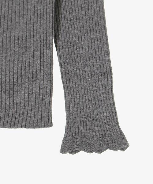 le.coeur blanc（ルクールブラン）の「フリルリブニット（ニット/セーター・レディース・オフホワイト/グレー/ブラック・38）」の11枚目の写真