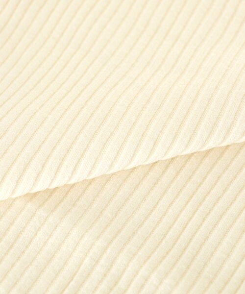 le.coeur blanc（ルクールブラン）の「フリルリブニット（ニット/セーター・レディース・オフホワイト/グレー/ブラック・38）」の12枚目の写真