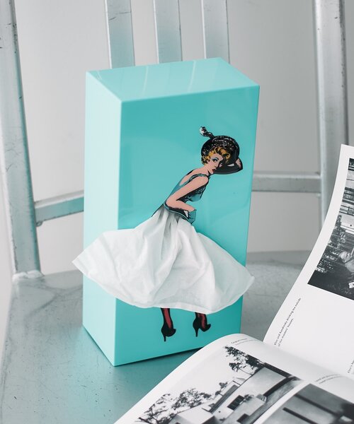 BIRTHDAY BAR（バースデイバー）の「Flapper tissue Tissue UP Girl（インテリア雑貨・レディース・レモンイエロー/オレンジ/ミント・0）」の2枚目の写真