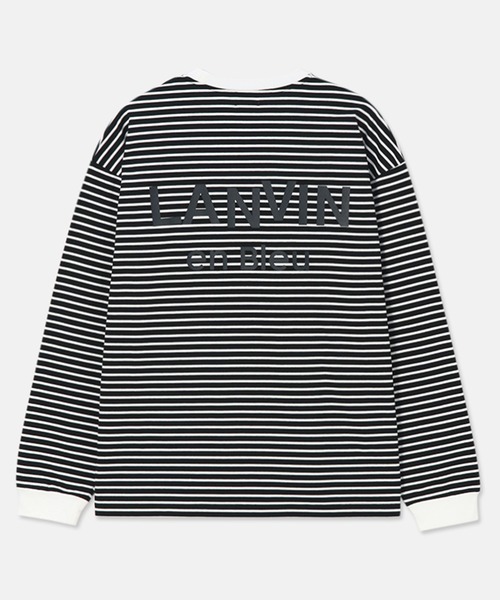 LANVIN en Bleu（ランバンオンブルー）の「【LANVIN en Bleu ESSENTIAL】REYNIE / ”エッセンシャル” ボーダー ロングスリーブTシャツ（Tシャツ/カットソー・メンズ・レッド/ネイビー/ブラック・LARGE/X-LARGE/MEDIUM）」の12枚目の写真