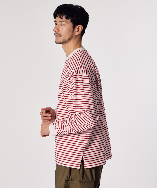 LANVIN en Bleu（ランバンオンブルー）の「【LANVIN en Bleu ESSENTIAL】REYNIE / ”エッセンシャル” ボーダー ロングスリーブTシャツ（Tシャツ/カットソー・メンズ・レッド/ネイビー/ブラック・LARGE/X-LARGE/MEDIUM）」の11枚目の写真