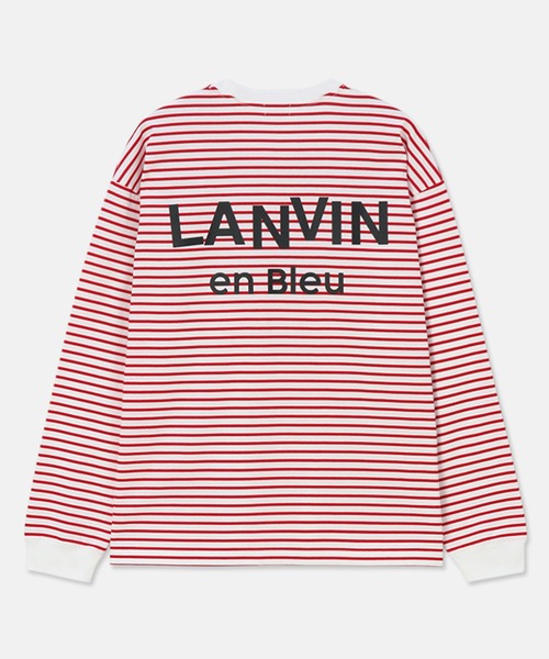 LANVIN en Bleu（ランバンオンブルー）の「【LANVIN en Bleu ESSENTIAL】REYNIE / ”エッセンシャル” ボーダー ロングスリーブTシャツ（Tシャツ/カットソー・メンズ・レッド/ネイビー/ブラック・LARGE/X-LARGE/MEDIUM）」の14枚目の写真