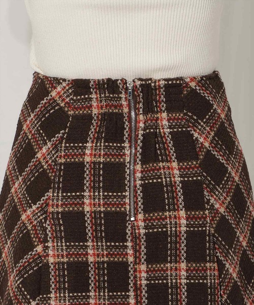 WILLSELECTION（ウィルセレクション）の「ボックスタックツイードチェックミニスカート（スカート・レディース・ホワイト系その他/ブラウン系その他・FREE）」の15枚目の写真