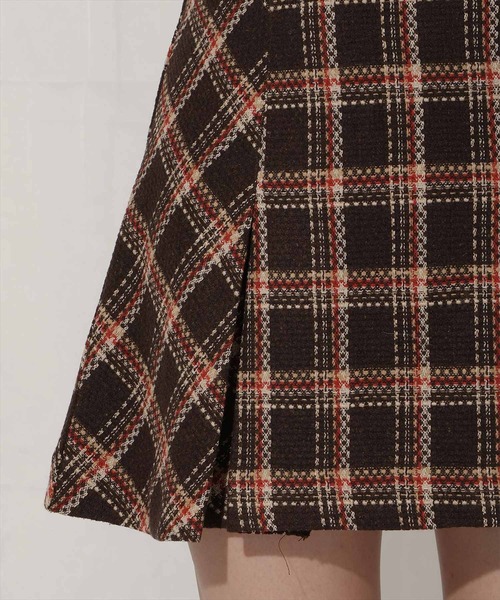 WILLSELECTION（ウィルセレクション）の「ボックスタックツイードチェックミニスカート（スカート・レディース・ホワイト系その他/ブラウン系その他・FREE）」の16枚目の写真