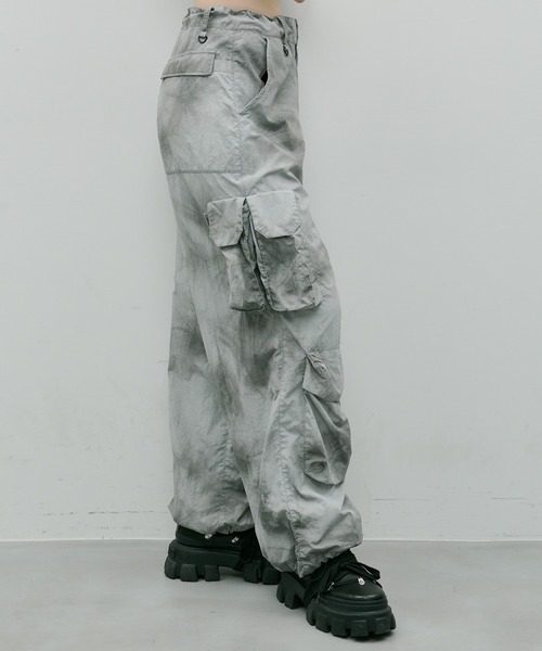 AIVER（アイバー）の「AIVER　ムラ染めナイロンカーゴパンツ（カーゴパンツ・メンズ・ライトグレー/ブラック/パープル・MEDIUM/SMALL/LARGE）」の20枚目の写真