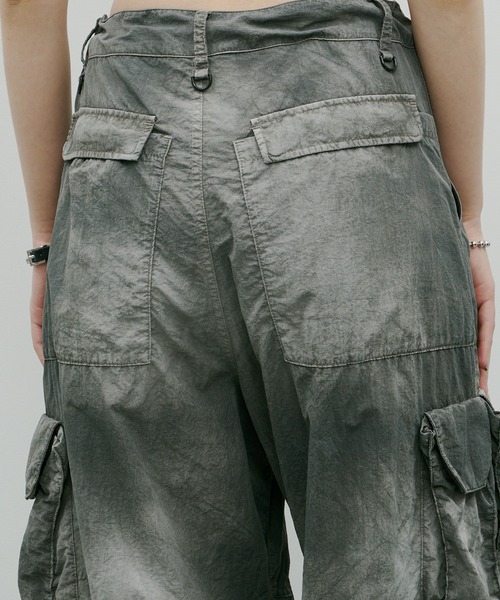 AIVER（アイバー）の「AIVER　ムラ染めナイロンカーゴパンツ（カーゴパンツ・メンズ・ライトグレー/ブラック/パープル・MEDIUM/SMALL/LARGE）」の9枚目の写真