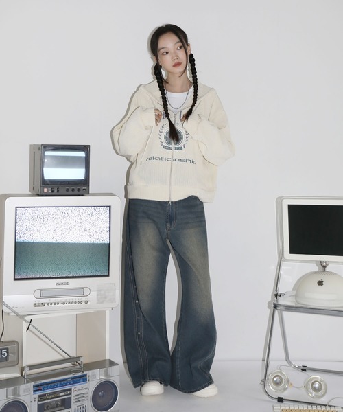 初代BABYLパーカー ヴィンテージライクエンブレムジップパーカー | MSG