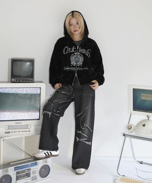 初代BABYLパーカー ヴィンテージライクエンブレムジップパーカー（パーカー）｜MSG