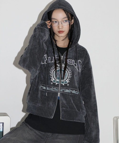 初代BABYLパーカー ヴィンテージライクエンブレムジップパーカー（パーカー）｜MSG