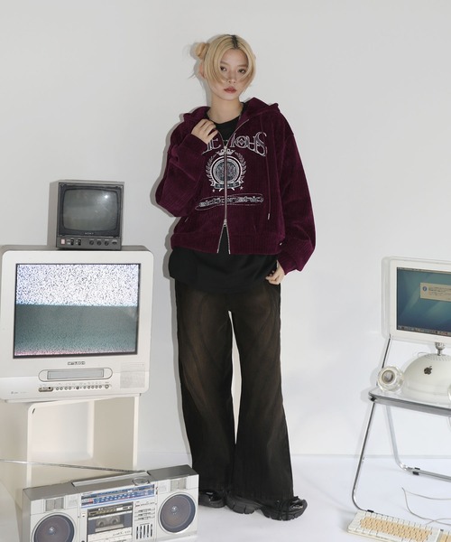 ヴィンテージライクエンブレムジップパーカー（パーカー）｜MSG