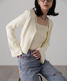 FREE'S MART | ◇キャミレイヤードニットカーディガン(ニット/セーター)