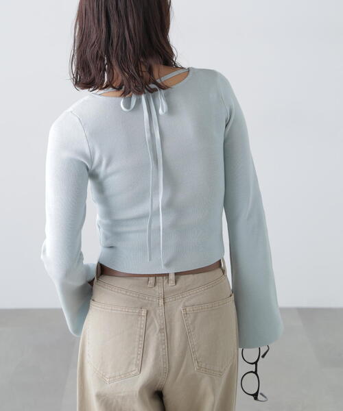 FREE'S MART（フリーズマート）の「◇キャミレイヤードニットカーディガン（ニット/セーター・レディース・ホワイト/ネイビー/イエロー/ブルー・FREE）」の22枚目の写真