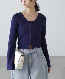 ◇キャミレイヤードニットカーディガン