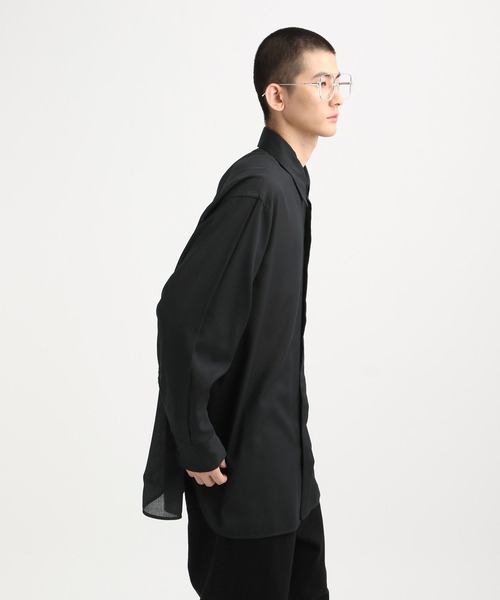 STERNBERG(スタンバーグ)の「テクノウールトロボイルシアーシャツ(シャツ/ブラウス・メンズ・ブラック/ブルー/ベージュ・SMALL/MEDIUM/LARGE)」の9枚目の写真
