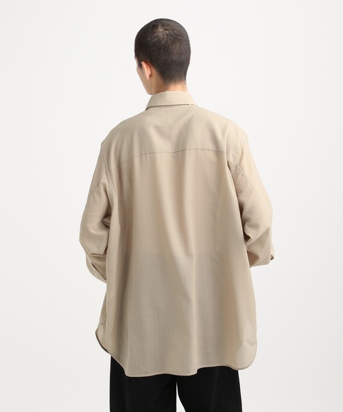 STERNBERG(スタンバーグ)の「テクノウールトロボイルシアーシャツ(シャツ/ブラウス・メンズ・ブラック/ブルー/ベージュ・SMALL/MEDIUM/LARGE)」の15枚目の写真