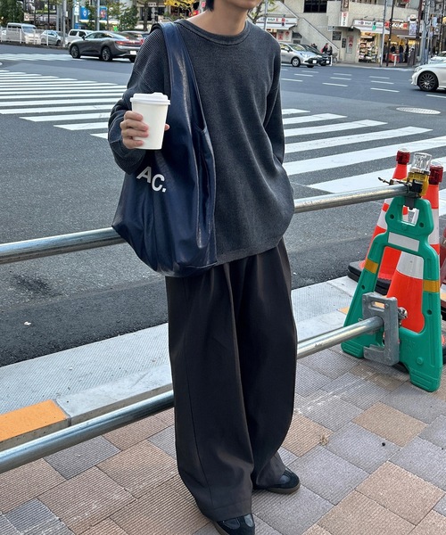 【ユニセックス】ストーンウォッシュ加工畦編みニット(ニット/セーター)|UNDERSTATEMENTs(アンダーステイトメント) 【ユニセックス】ストーンウォッシュ加工畦編みニット(ニット/セーター)|UNDERSTATEMENTs(アンダーステイトメント)