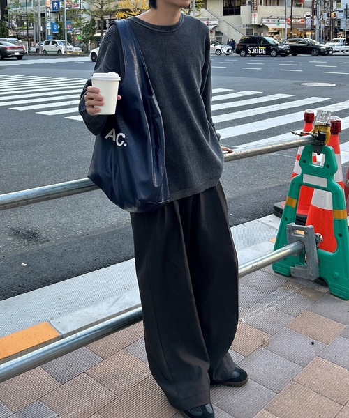【ユニセックス】ストーンウォッシュ加工畦編みニット(ニット/セーター)|UNDERSTATEMENTs(アンダーステイトメント) 【ユニセックス】ストーンウォッシュ加工畦編みニット(ニット/セーター)|UNDERSTATEMENTs(アンダーステイトメント)
