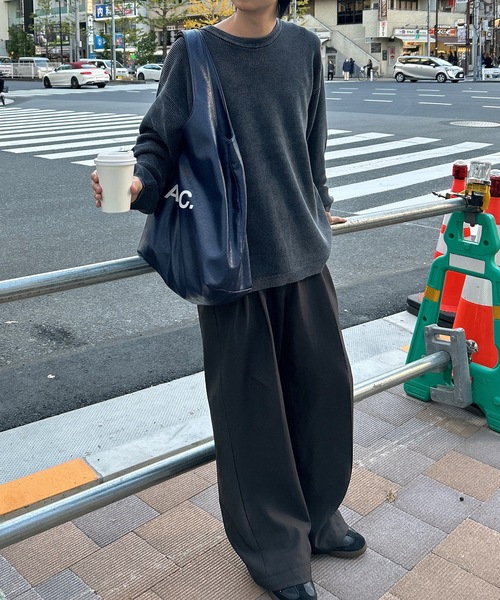 【ユニセックス】ストーンウォッシュ加工畦編みニット(ニット/セーター)|UNDERSTATEMENTs(アンダーステイトメント) 【ユニセックス】ストーンウォッシュ加工畦編みニット(ニット/セーター)|UNDERSTATEMENTs(アンダーステイトメント)