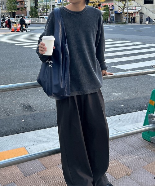 【ユニセックス】ストーンウォッシュ加工畦編みニット(ニット/セーター)|UNDERSTATEMENTs(アンダーステイトメント) 【ユニセックス】ストーンウォッシュ加工畦編みニット(ニット/セーター)|UNDERSTATEMENTs(アンダーステイトメント)