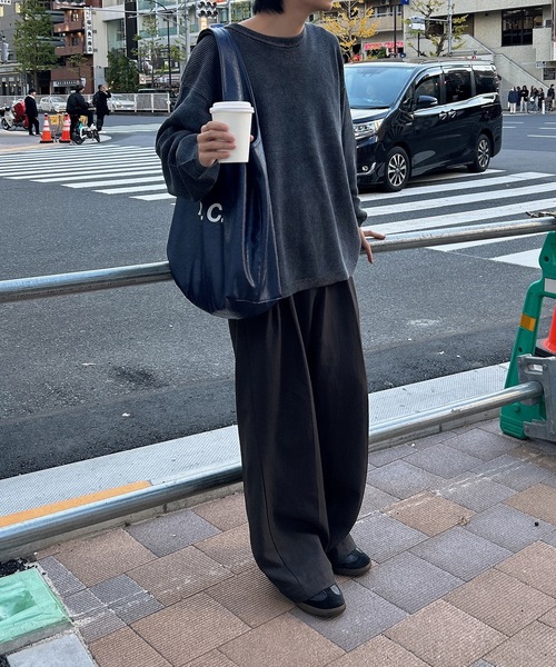 【ユニセックス】ストーンウォッシュ加工畦編みニット(ニット/セーター)|UNDERSTATEMENTs(アンダーステイトメント) 【ユニセックス】ストーンウォッシュ加工畦編みニット(ニット/セーター)|UNDERSTATEMENTs(アンダーステイトメント)