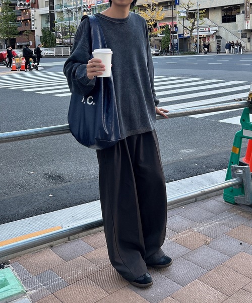 【ユニセックス】ストーンウォッシュ加工畦編みニット(ニット/セーター)|UNDERSTATEMENTs(アンダーステイトメント) 【ユニセックス】ストーンウォッシュ加工畦編みニット(ニット/セーター)|UNDERSTATEMENTs(アンダーステイトメント)
